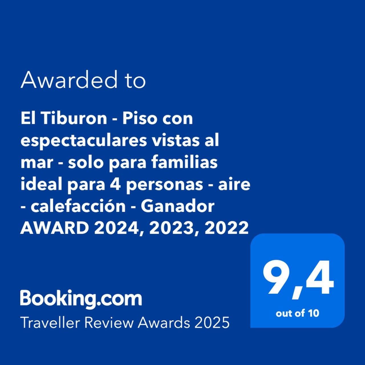 El Tiburon - Piso Con Espectaculares Vistas Al Mar - Solo Para Familias Ideal Para 4 Personas - Aire - Calefaccion - Ganador Award 2025, 2024, 2023, 2022 Playa de Gandia Экстерьер фото