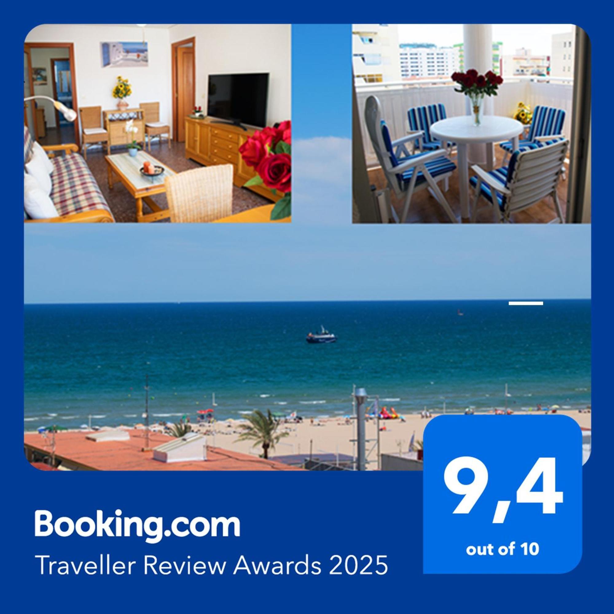 El Tiburon - Piso Con Espectaculares Vistas Al Mar - Solo Para Familias Ideal Para 4 Personas - Aire - Calefaccion - Ganador Award 2025, 2024, 2023, 2022 Playa de Gandia Экстерьер фото